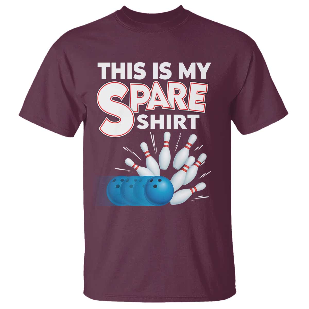 This Is My Spare Shirt T Shirt Bowling Pun Gift - Wonder Print Shop