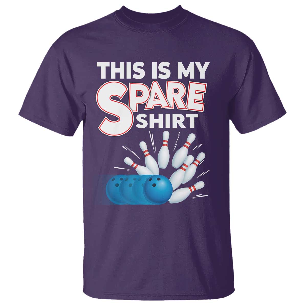This Is My Spare Shirt T Shirt Bowling Pun Gift - Wonder Print Shop
