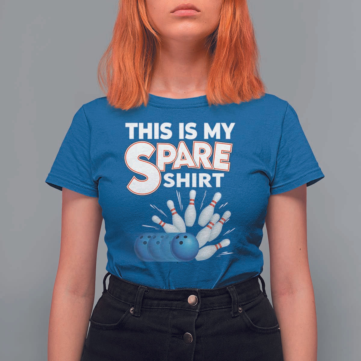 This Is My Spare Shirt T Shirt For Women Bowling Pun Gift - Wonder Print Shop