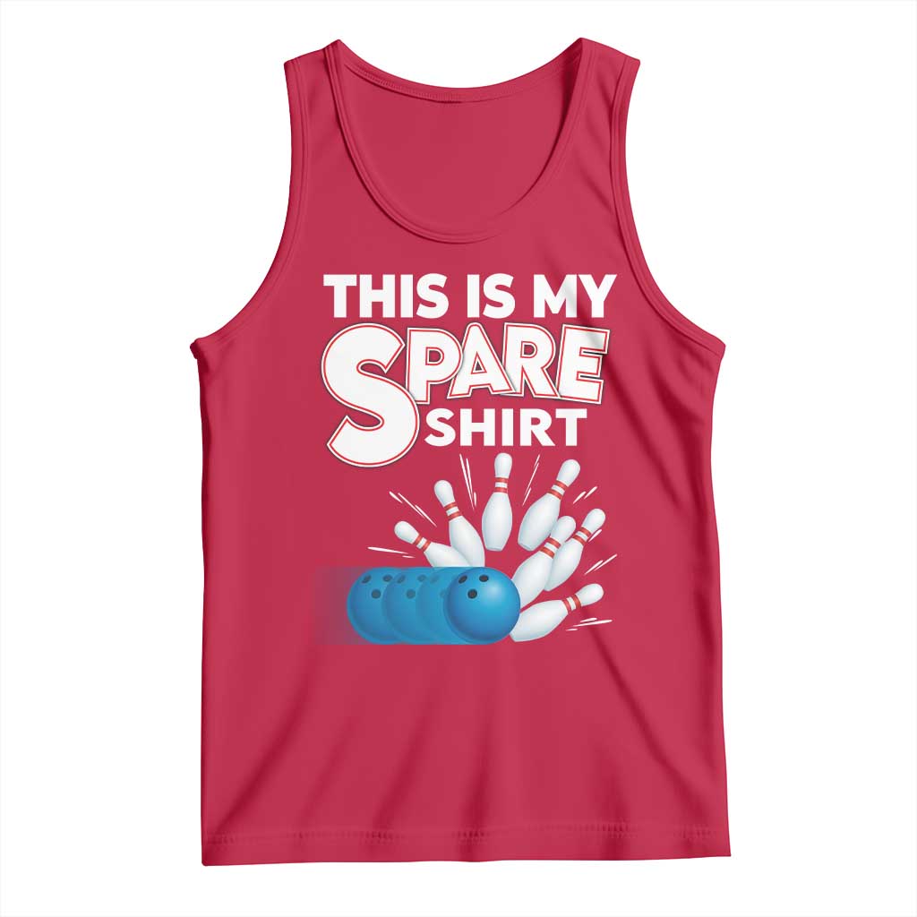 This Is My Spare Shirt Tank Top Bowling Pun Gift - Wonder Print Shop
