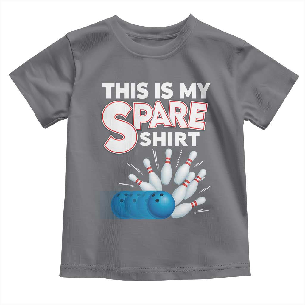 This Is My Spare Shirt Toddler T Shirt Bowling Pun Gift - Wonder Print Shop