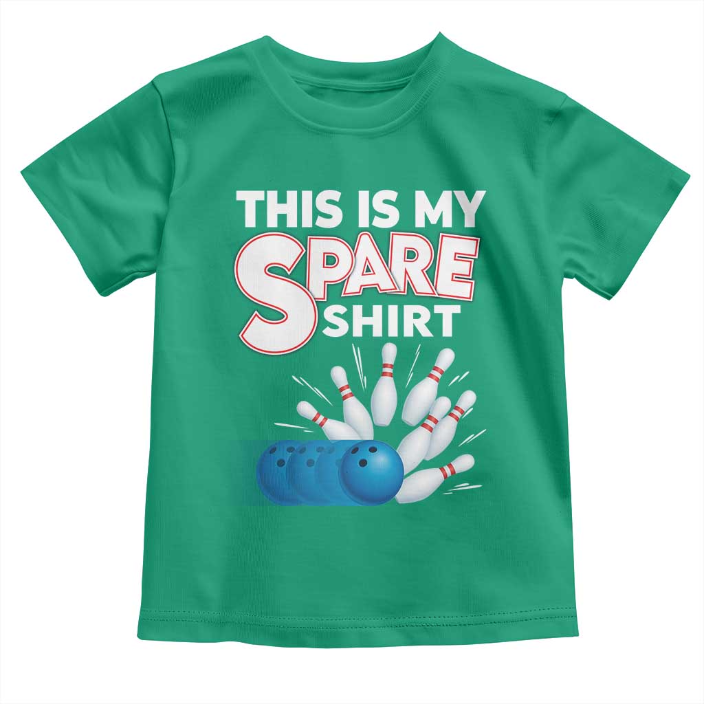This Is My Spare Shirt Toddler T Shirt Bowling Pun Gift - Wonder Print Shop