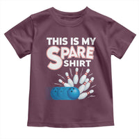 This Is My Spare Shirt Toddler T Shirt Bowling Pun Gift - Wonder Print Shop