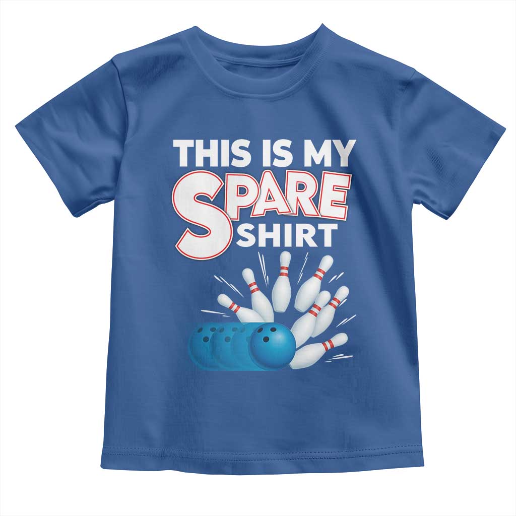 This Is My Spare Shirt Toddler T Shirt Bowling Pun Gift - Wonder Print Shop