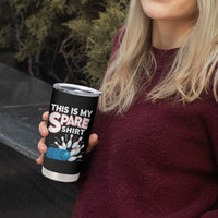 This Is My Spare Shirt Tumbler Cup Bowling Pun Gift - Wonder Print Shop