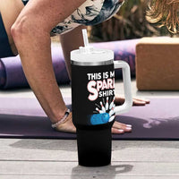 This Is My Spare Shirt Tumbler With Handle Bowling Pun Gift - Wonder Print Shop
