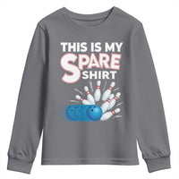 This Is My Spare Shirt Youth Sweatshirt Bowling Pun Gift - Wonder Print Shop