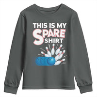 This Is My Spare Shirt Youth Sweatshirt Bowling Pun Gift - Wonder Print Shop