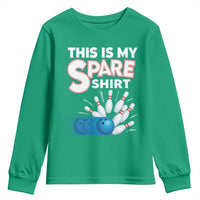 This Is My Spare Shirt Youth Sweatshirt Bowling Pun Gift - Wonder Print Shop