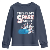 This Is My Spare Shirt Youth Sweatshirt Bowling Pun Gift - Wonder Print Shop