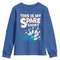This Is My Spare Shirt Youth Sweatshirt Bowling Pun Gift - Wonder Print Shop