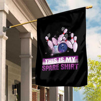 Funny Bowling Lover Garden Flag This Is My Spare Shirt Quote - Wonder Print Shop