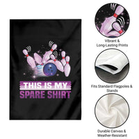 Funny Bowling Lover Garden Flag This Is My Spare Shirt Quote - Wonder Print Shop