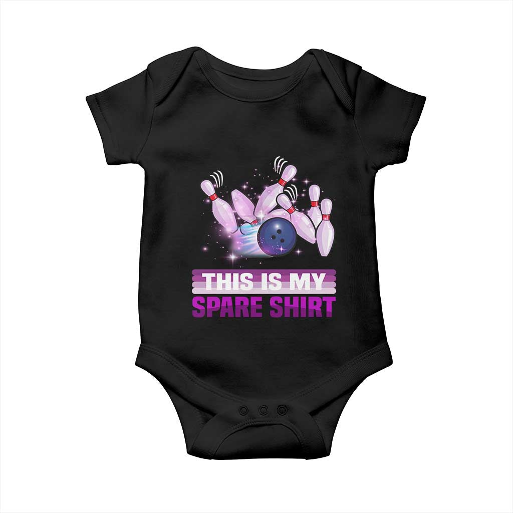 Funny Bowling Lover Baby Onesie This Is My Spare Shirt Quote - Wonder Print Shop
