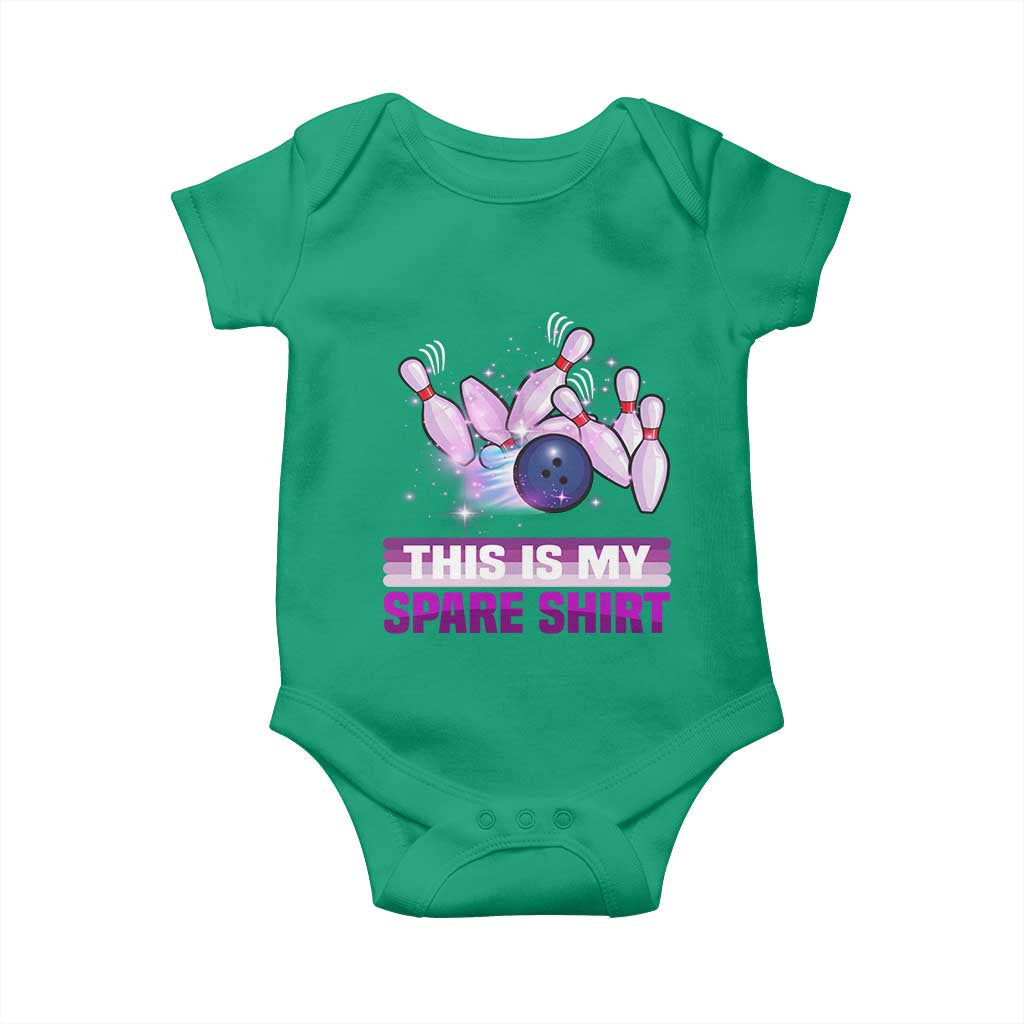 Funny Bowling Lover Baby Onesie This Is My Spare Shirt Quote - Wonder Print Shop