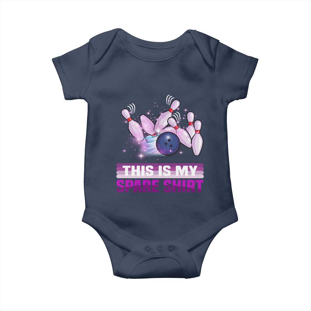 Funny Bowling Lover Baby Onesie This Is My Spare Shirt Quote - Wonder Print Shop
