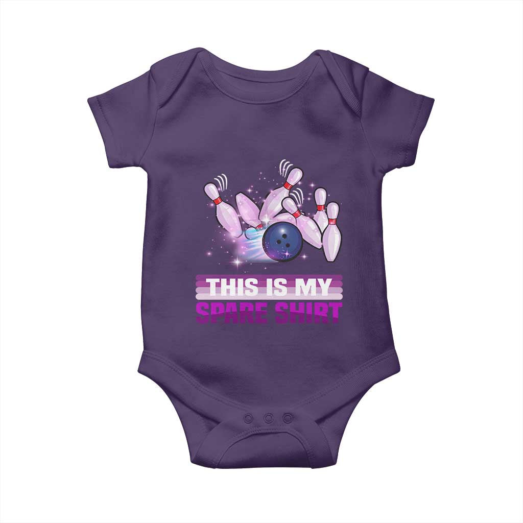 Funny Bowling Lover Baby Onesie This Is My Spare Shirt Quote - Wonder Print Shop
