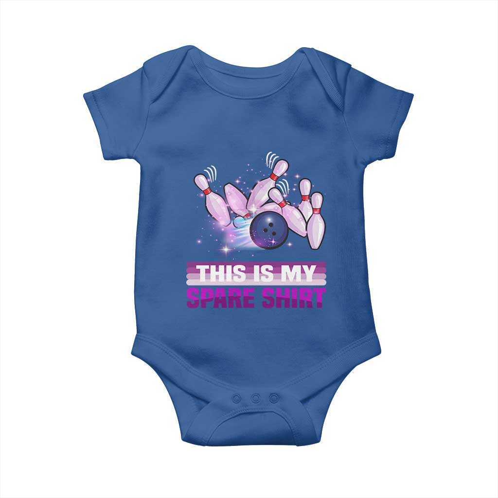 Funny Bowling Lover Baby Onesie This Is My Spare Shirt Quote - Wonder Print Shop