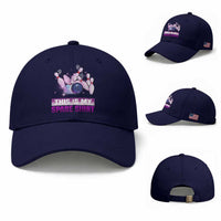Funny Bowling Lover Baseball Cap This Is My Spare Shirt Quote