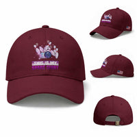 Funny Bowling Lover Baseball Cap This Is My Spare Shirt Quote