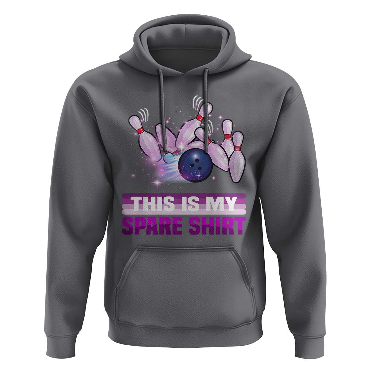 Funny Bowling Lover Hoodie This Is My Spare Shirt Quote - Wonder Print Shop