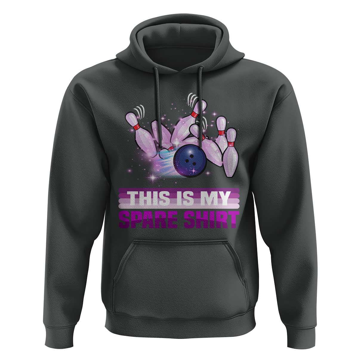 Funny Bowling Lover Hoodie This Is My Spare Shirt Quote - Wonder Print Shop