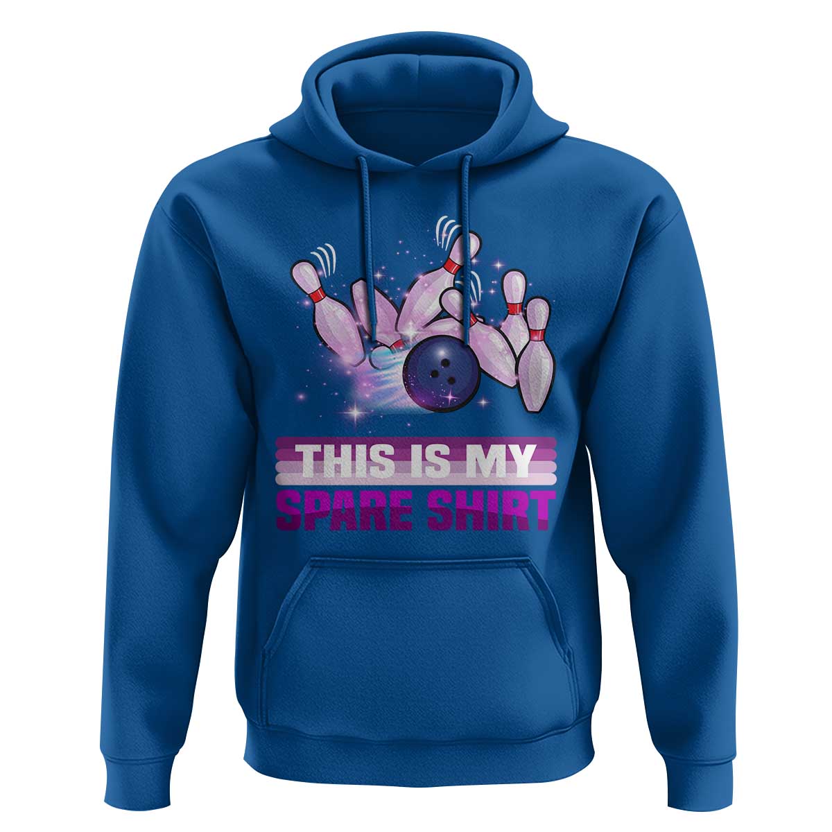 Funny Bowling Lover Hoodie This Is My Spare Shirt Quote - Wonder Print Shop