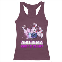 Funny Bowling Lover Racerback Tank Top This Is My Spare Shirt Quote - Wonder Print Shop