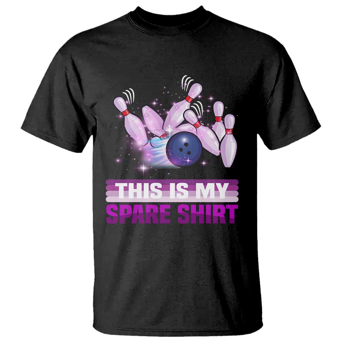 Funny Bowling Lover T Shirt This Is My Spare Shirt Quote - Wonder Print Shop