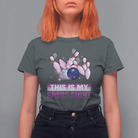 Funny Bowling Lover T Shirt For Women This Is My Spare Shirt Quote - Wonder Print Shop
