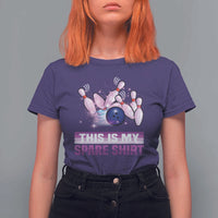Funny Bowling Lover T Shirt For Women This Is My Spare Shirt Quote - Wonder Print Shop