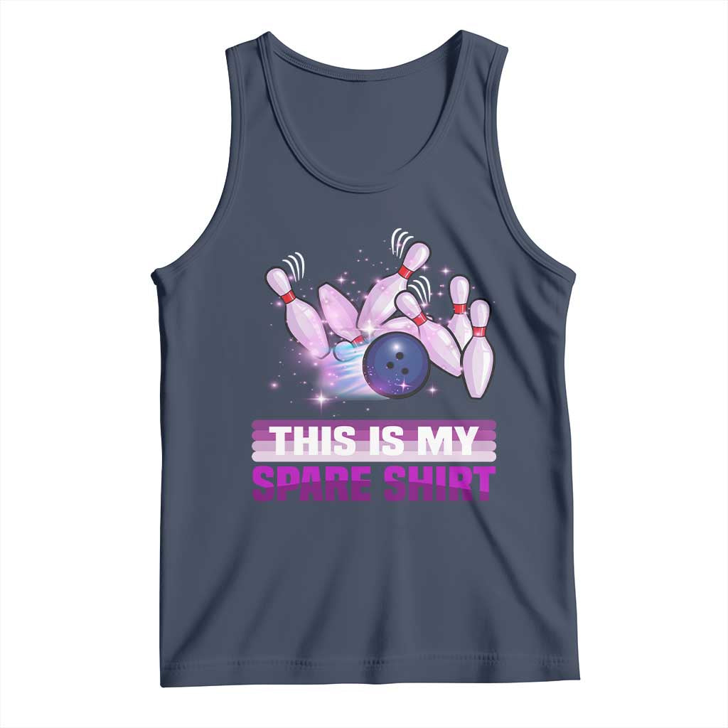 Funny Bowling Lover Tank Top This Is My Spare Shirt Quote - Wonder Print Shop