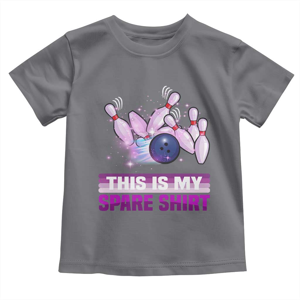 Funny Bowling Lover Toddler T Shirt This Is My Spare Shirt Quote - Wonder Print Shop