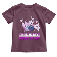 Funny Bowling Lover Toddler T Shirt This Is My Spare Shirt Quote - Wonder Print Shop