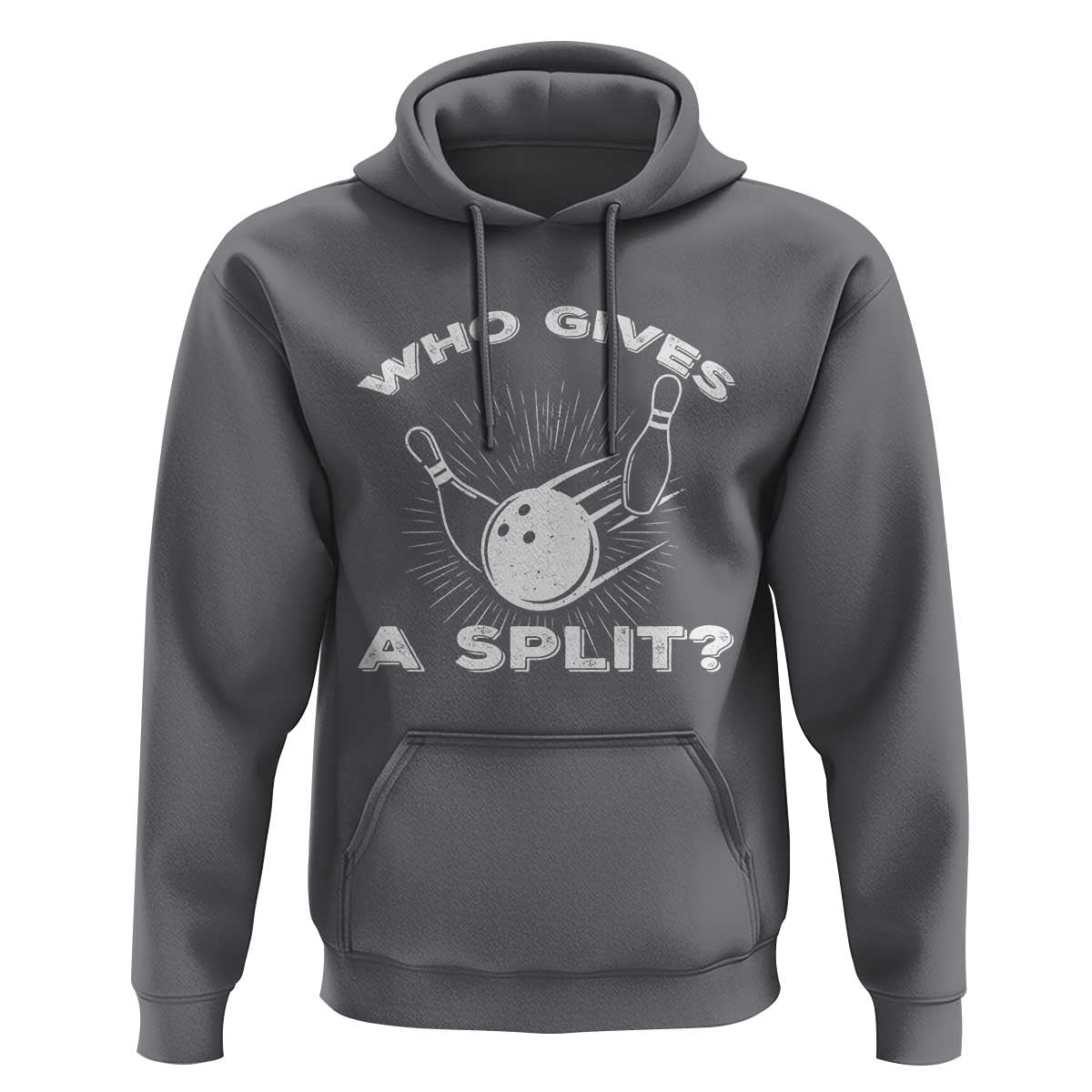 Funny Bowling Team Gift Hoodie Who Gives A Split Quote - Wonder Print Shop