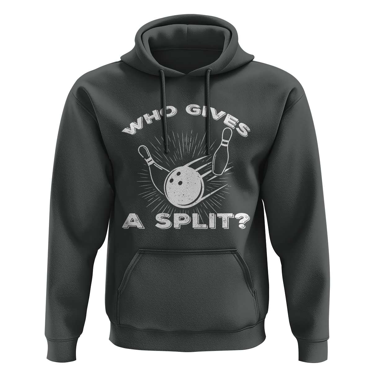 Funny Bowling Team Gift Hoodie Who Gives A Split Quote - Wonder Print Shop