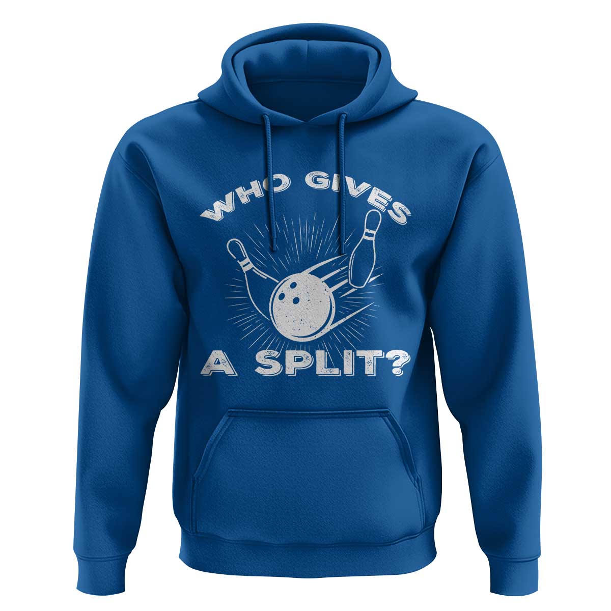 Funny Bowling Team Gift Hoodie Who Gives A Split Quote - Wonder Print Shop