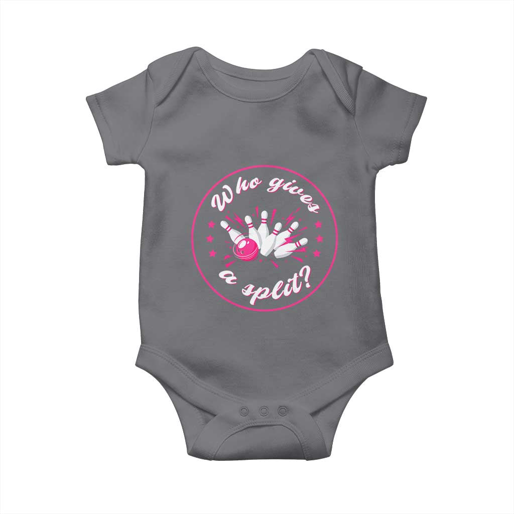 Funny Bowling Quote Baby Onesie Who Gives A Split For Women - Wonder Print Shop
