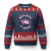 Funny Bowling Quote Ugly Christmas Sweater Who Gives A Split For Women - Wonder Print Shop
