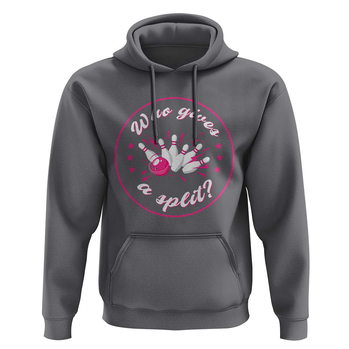 Funny Bowling Quote Hoodie Who Gives A Split For Women - Wonder Print Shop
