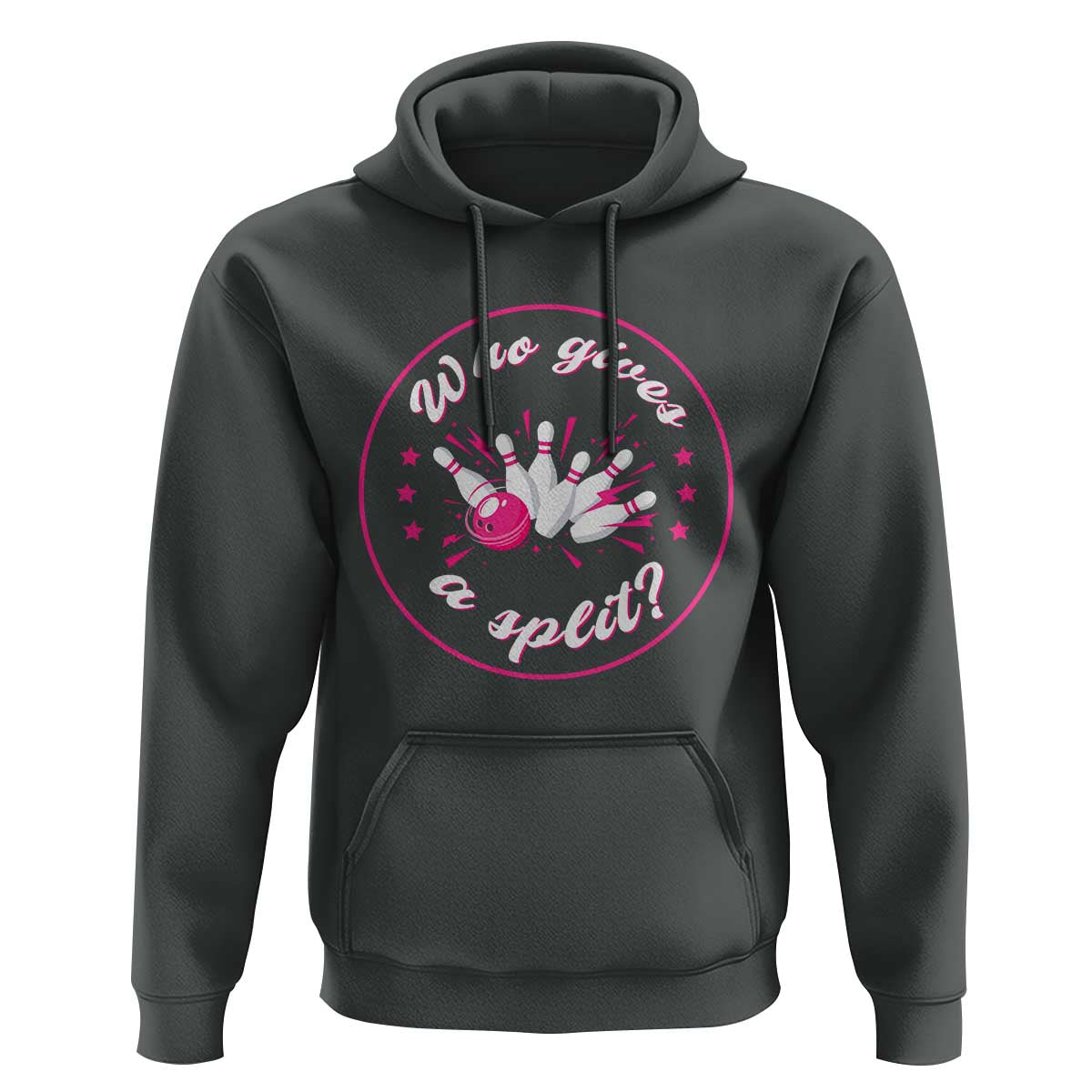 Funny Bowling Quote Hoodie Who Gives A Split For Women - Wonder Print Shop