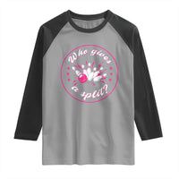 Funny Bowling Quote Raglan Shirt Who Gives A Split For Women - Wonder Print Shop