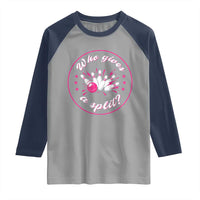 Funny Bowling Quote Raglan Shirt Who Gives A Split For Women - Wonder Print Shop