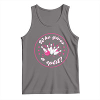 Funny Bowling Quote Tank Top Who Gives A Split For Women - Wonder Print Shop