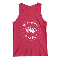 Funny Bowling Quote Tank Top Who Gives A Split For Women - Wonder Print Shop