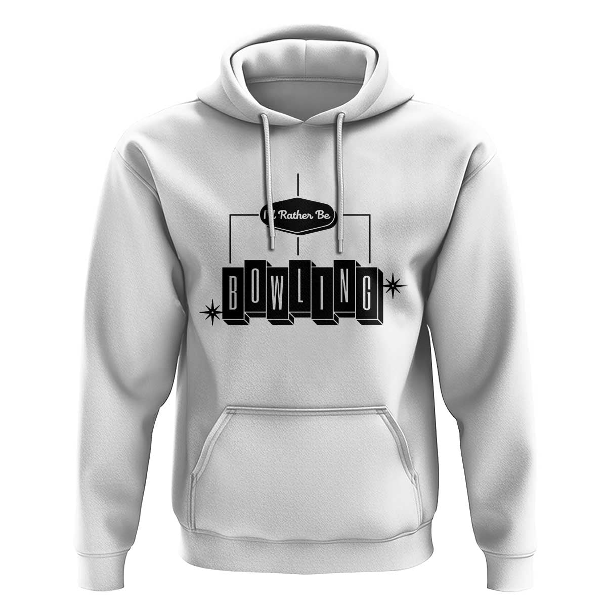 Id Rather Be Bowling Hoodie Funny Bowler Gift - Wonder Print Shop