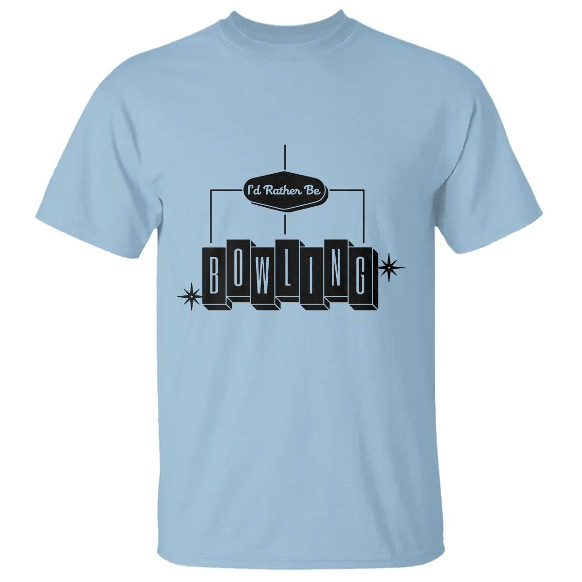 Id Rather Be Bowling T Shirt Funny Bowler Gift - Wonder Print Shop