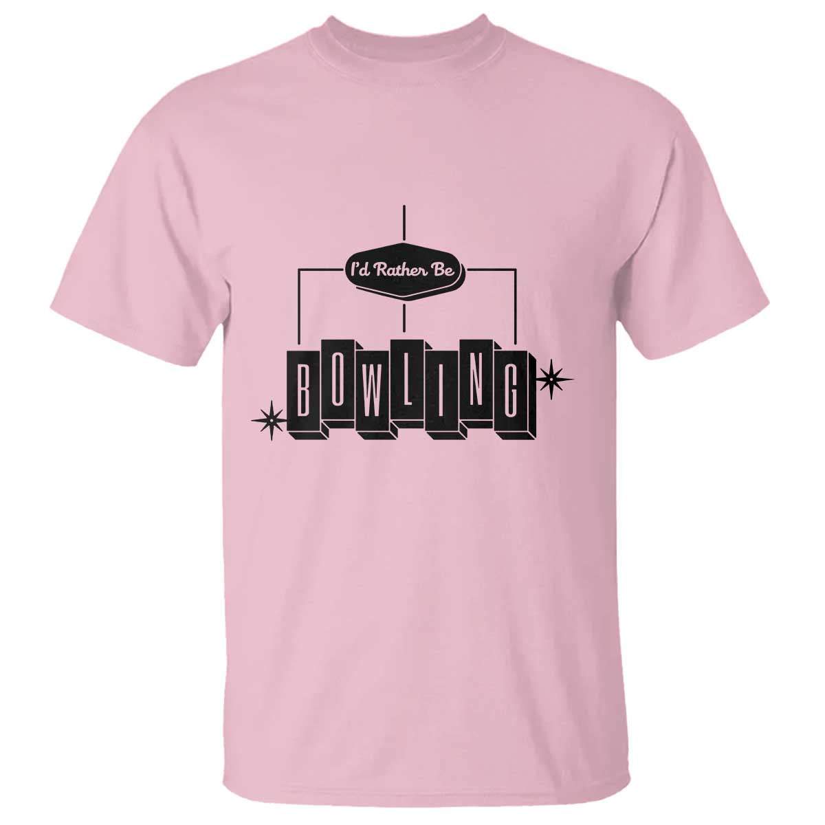 Id Rather Be Bowling T Shirt Funny Bowler Gift - Wonder Print Shop