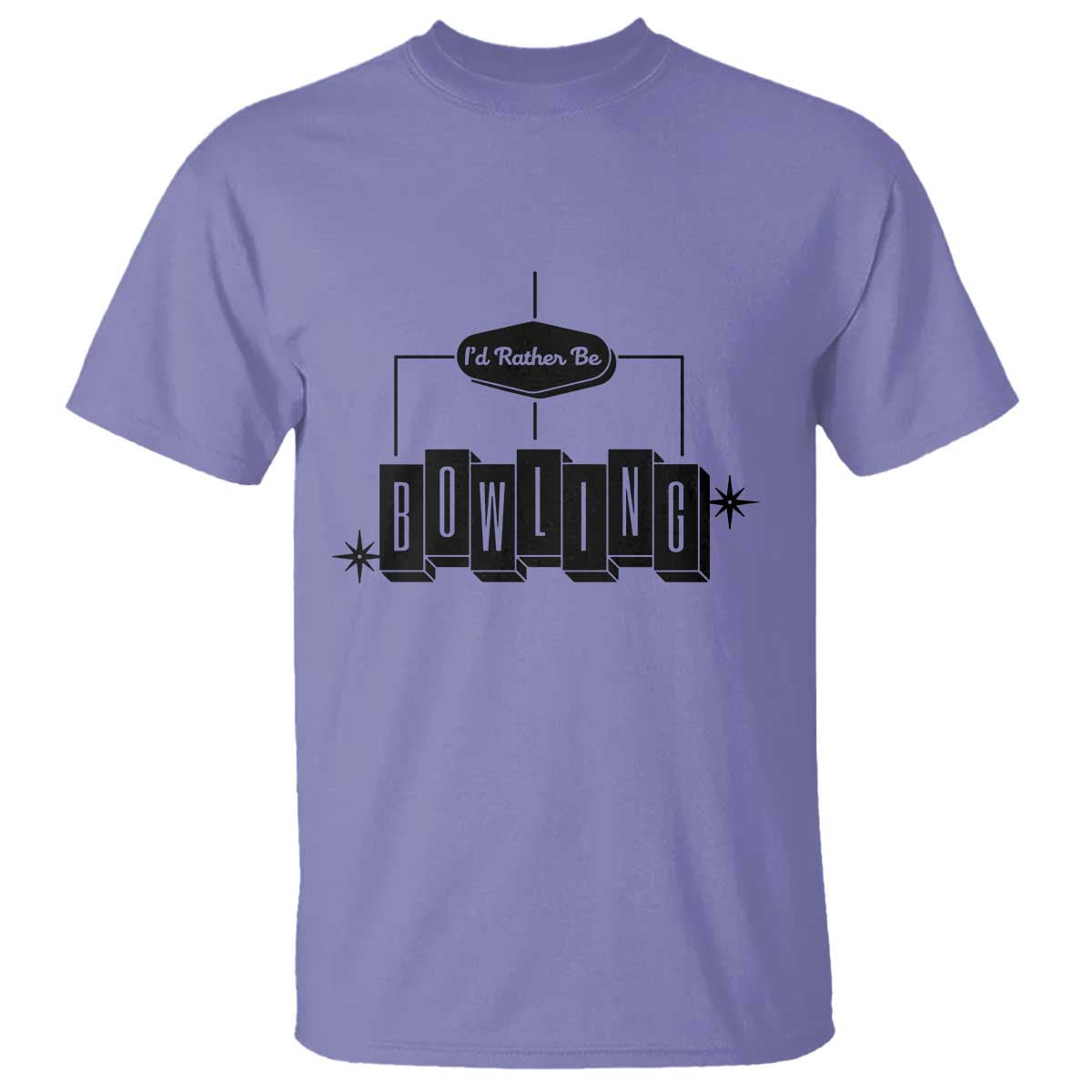 Id Rather Be Bowling T Shirt Funny Bowler Gift - Wonder Print Shop