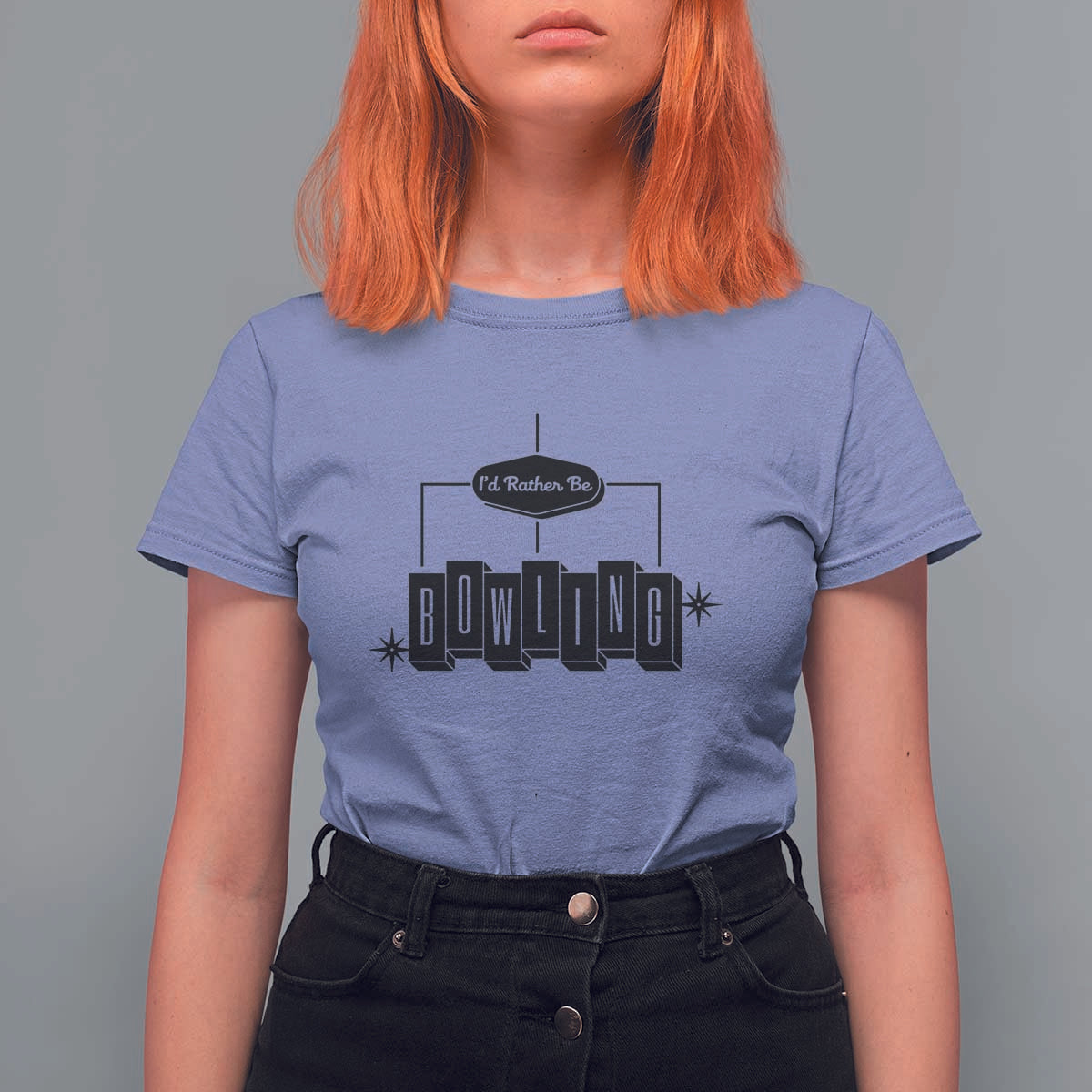 Id Rather Be Bowling T Shirt For Women Funny Bowler Gift - Wonder Print Shop